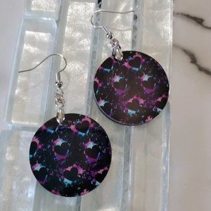 Hearts Circle Earrings